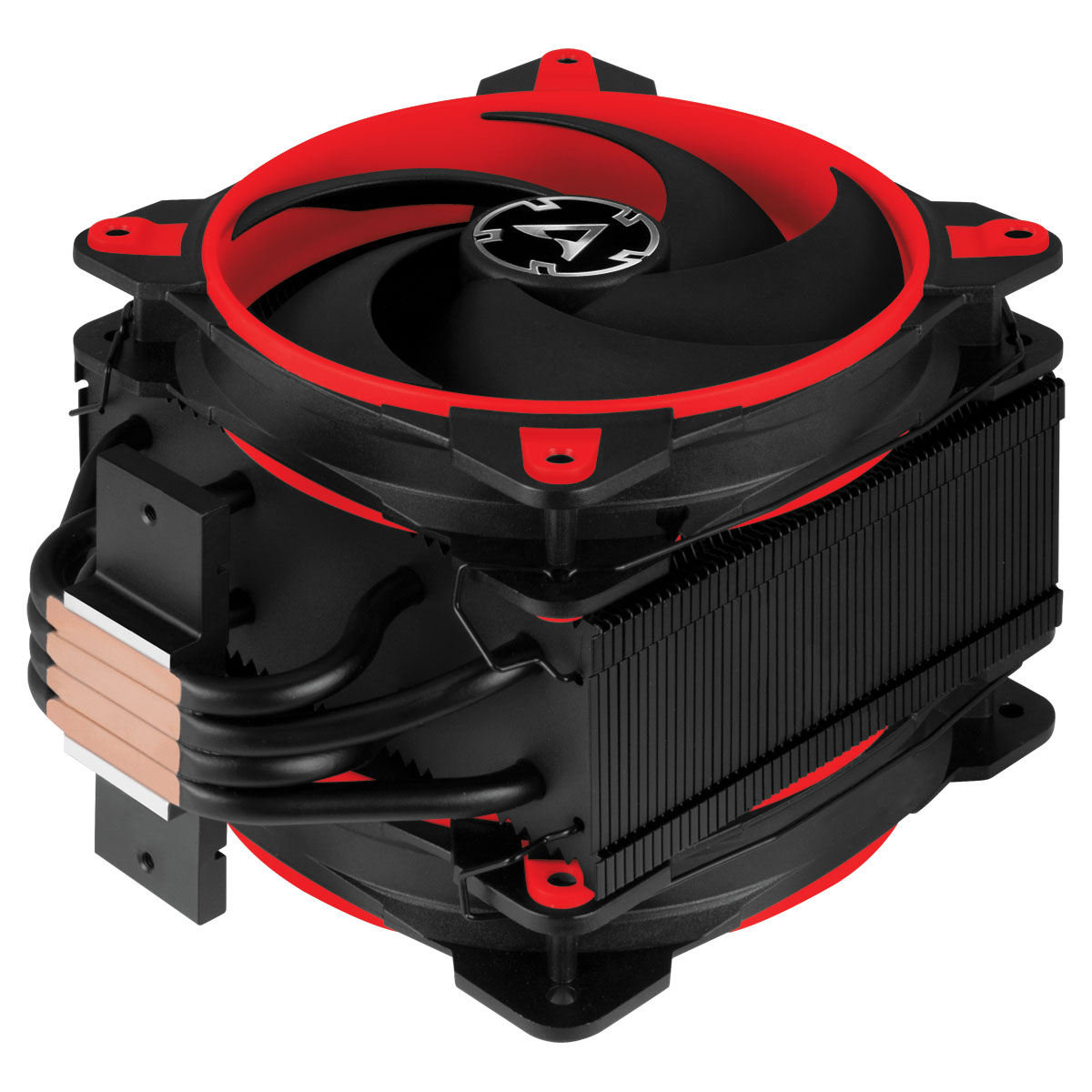 Tower CPU Cooler with Push-Pull Configuration ARCTIC Freezer 34 eSports DUO (Red) Detail View Direct Touch Heatpipes