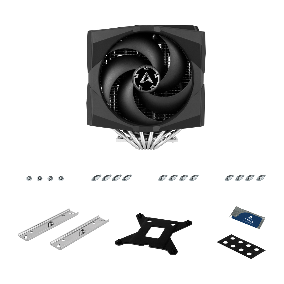 Multi Compatible Dual Tower CPU Cooler with A-RGB  ARCTIC Freezer 50 Accessories