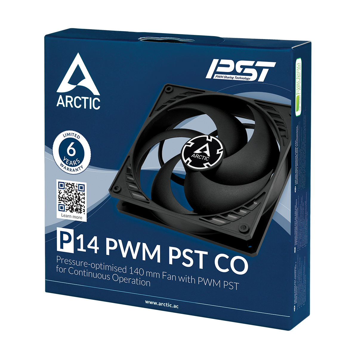 P14 PWM PST CO | Pressure-optimised 140 mm PWM PST Fan for