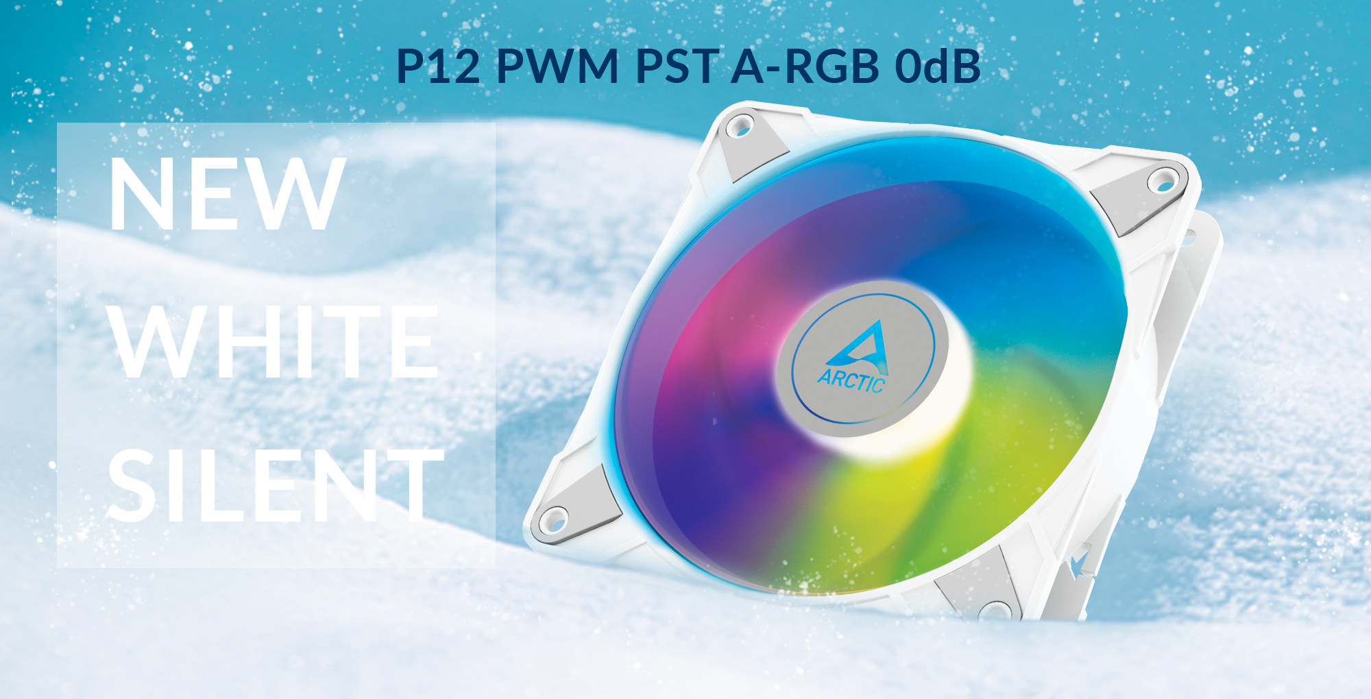 ARCTIC P12 PWM PST A-RGB 0dB White Fan Launched